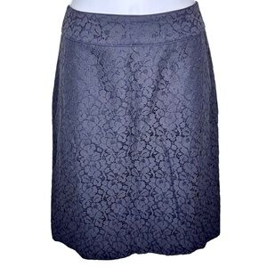Talbots Black Lace Pencil Skirt Size 8